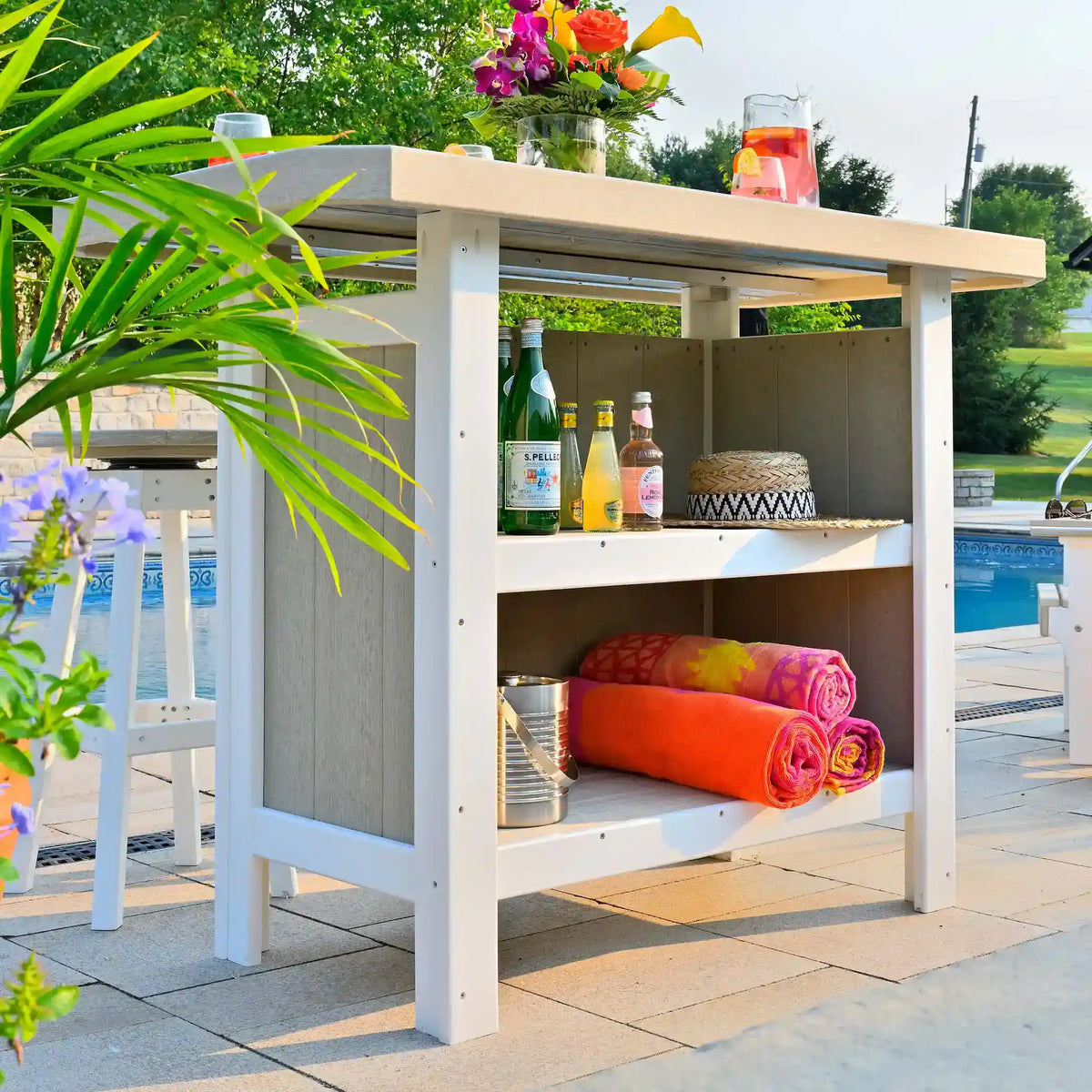 LuxCraft poly outdoor serving bar