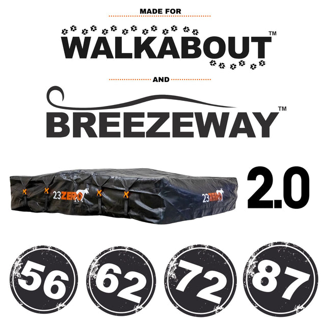 23ZERO Transit Cover for Walkabout 87 Roof Top Tent - Black