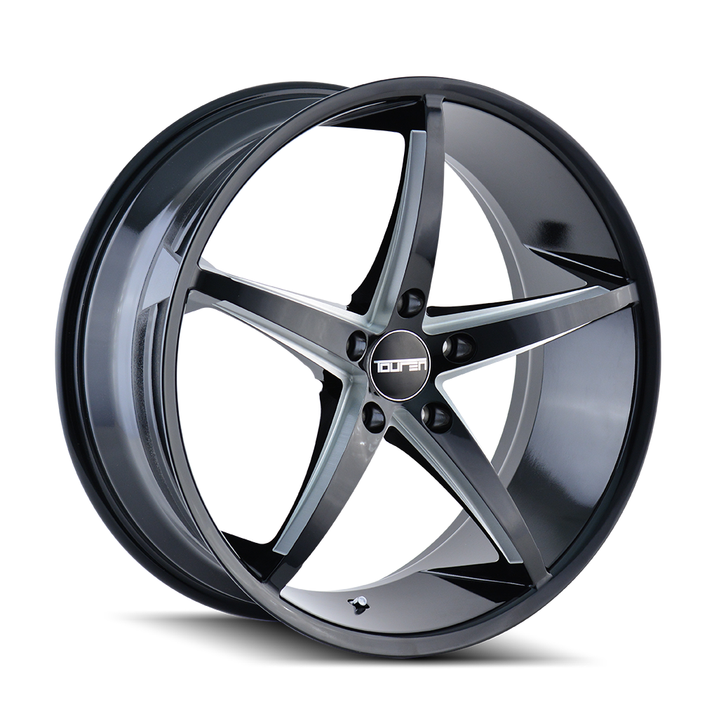 Touren TR70 3270 Wheel – Black / Milled Spokes