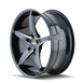 Touren TR70 3270 Wheel – Black / Milled Spokes