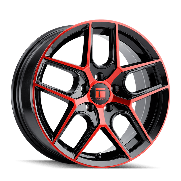 Touren TR79 3279BRT Wheel – Gloss Black with Red Tinted Face