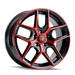 Touren TR79 3279BRT Wheel – Gloss Black with Red Tinted Face