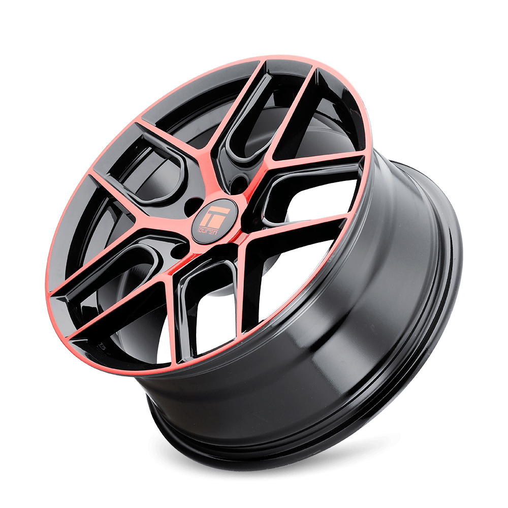 Touren TR79 3279BRT Wheel – Gloss Black with Red Tinted Face