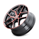 Touren TR79 3279BRT Wheel – Gloss Black with Red Tinted Face