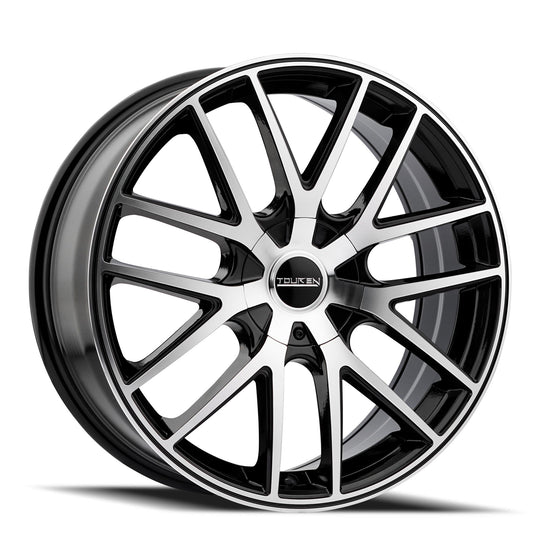 Touren TR60 3260 Wheel – Black / Machined Face & Ring