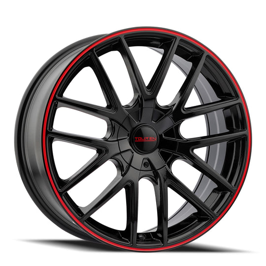 Touren TR60 3260 Wheel – Black / Red Ring