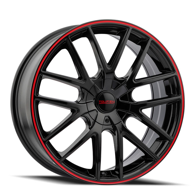 Touren TR60 3260 Wheel – Black / Red Ring
