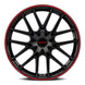 Touren TR60 3260 Wheel – Black / Red Ring
