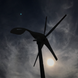 Rear view of the 150W wind turbine body