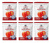 Legacy Food Storage 25 Serving Freeze-Dried Apple Slices Pouch - 6 pack showing all six pouches together