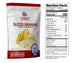 Legacy Food Storage Legacy Essentials Assorted Freeze-Dried Fruit banana slices nutrition facts label