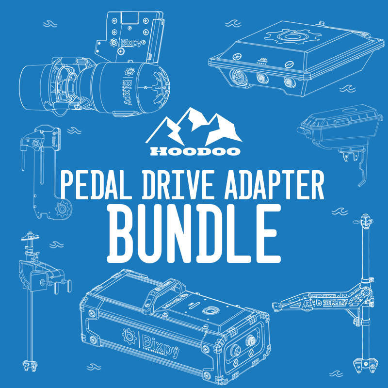 Bixpy K-1 electric outboard kit for Hoodoo pedal kayaks