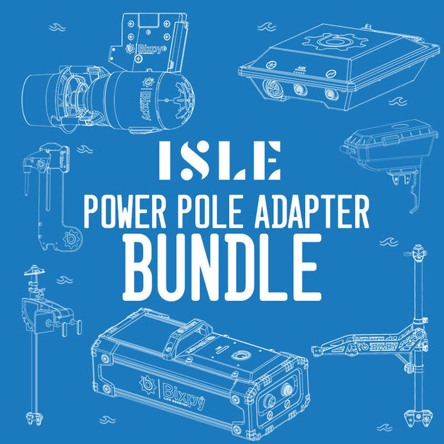 Bixpy K-1 outboard kit with power pole and steering for ISLE boards