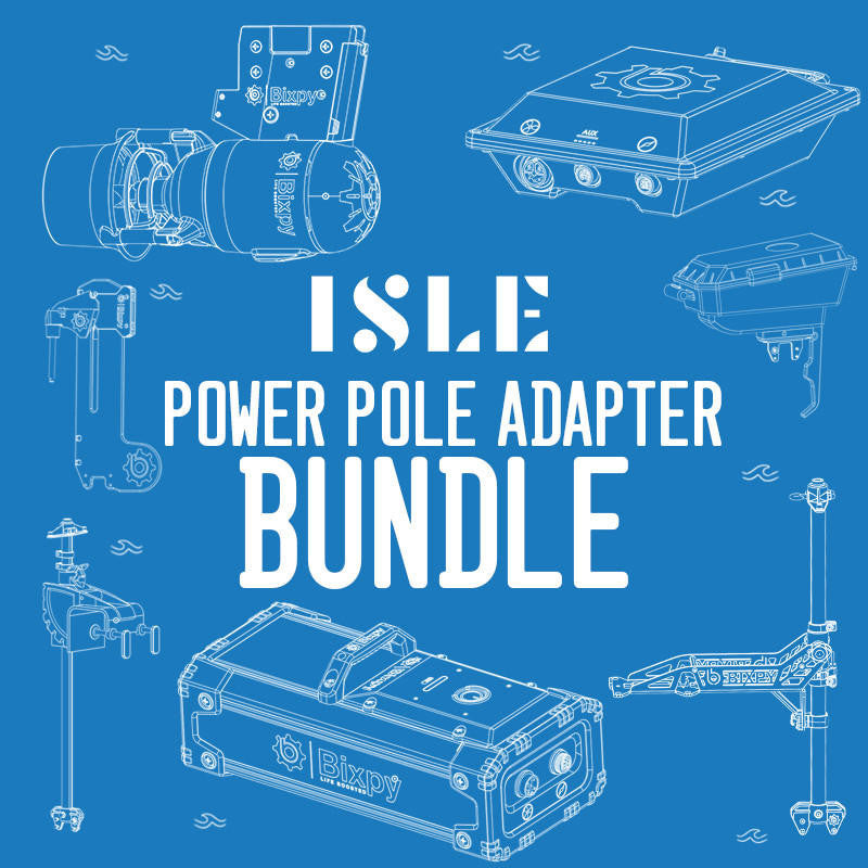 Bixpy K-1 outboard kit with power pole and steering for ISLE boards