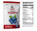 Legacy Food Storage 60 Serving Freeze-Dried Blueberries Pouch - 6 pack nutrition facts label