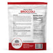 Legacy Food Storage 30 Serving Freeze Dried Broccoli Pouch - 6 pack pouch packaging back view