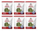 Legacy Food Storage 30 Serving Freeze Dried Broccoli Pouch - 6 pack showing all six pouches