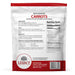 Legacy Food Storage 35 Serving Dehydrated Carrots Pouch - 6 pack pouch packaging back view