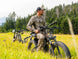 Rider with a Himiway D7 Pro in a grassy field