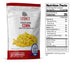 Legacy Food Storage 20 Serving Freeze-Dried Corn Pouch - 6 pack nutrition facts label