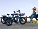 Himiway D5 2.0 20 inch e-bikes parked by the water