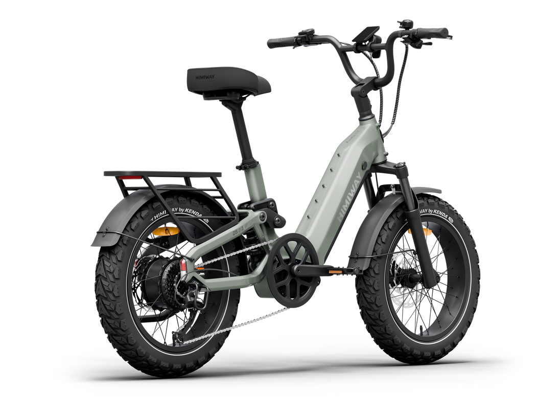 Himiway D5 2.0 20 inch e-bike, rear angle