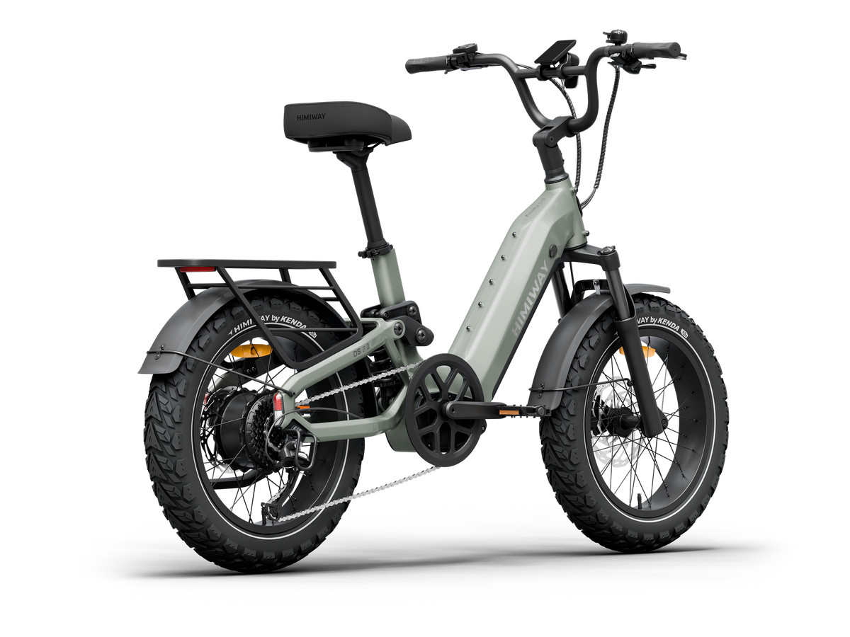 Himiway D5 2.0 20 inch e-bike, rear angle