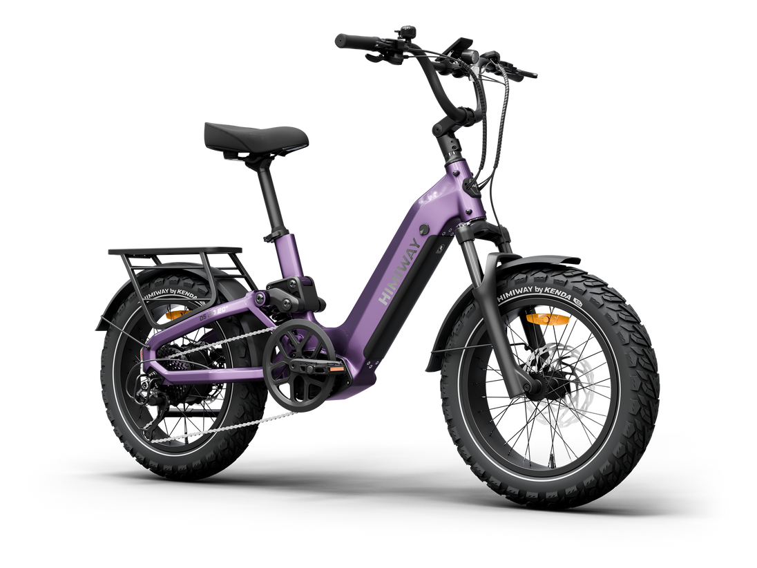 Himiway D5 2.0 20 inch e-bike, angled front view