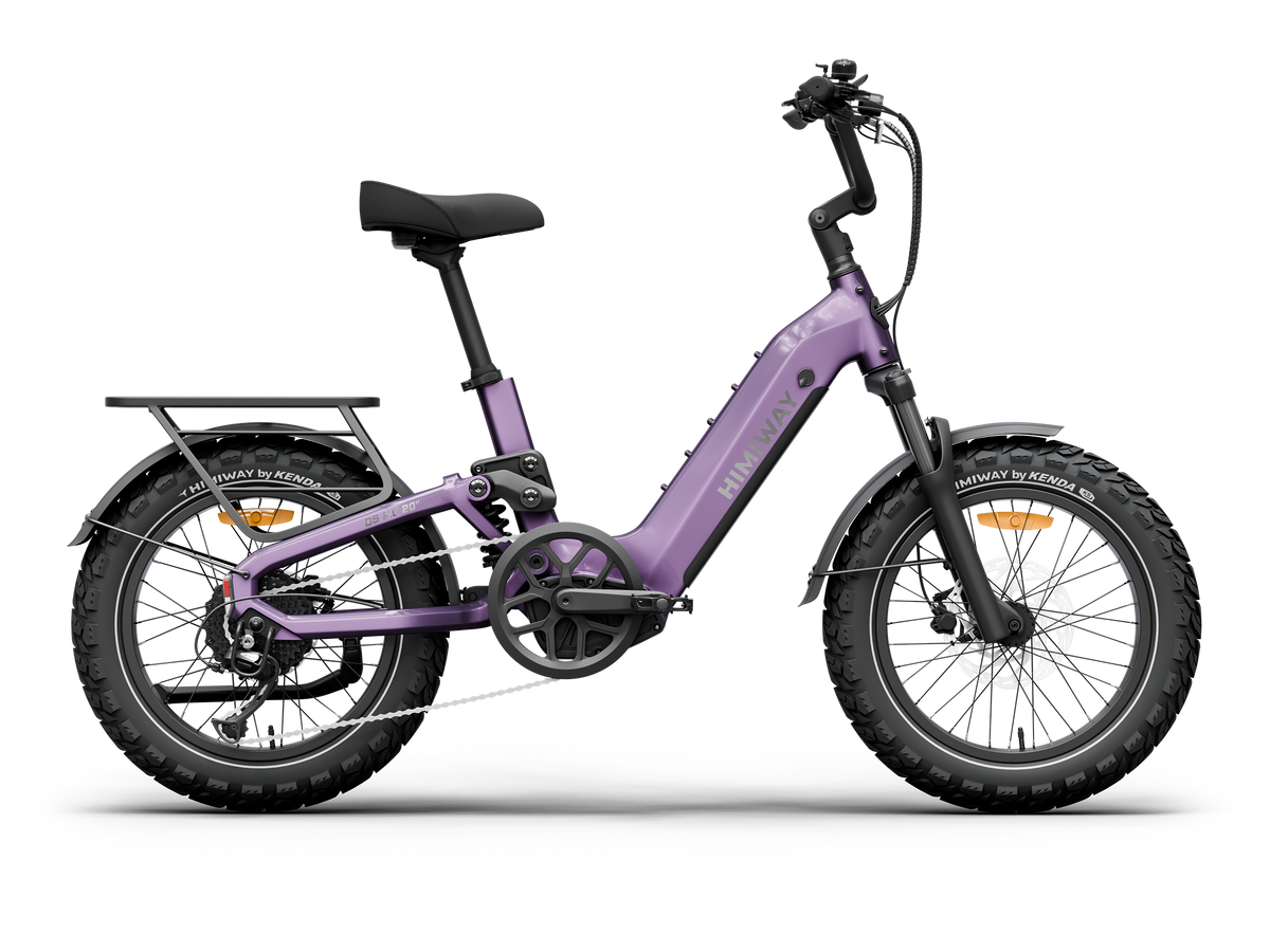 Himiway D5 2.0 20 inch e-bike in Nebula Mist, side view