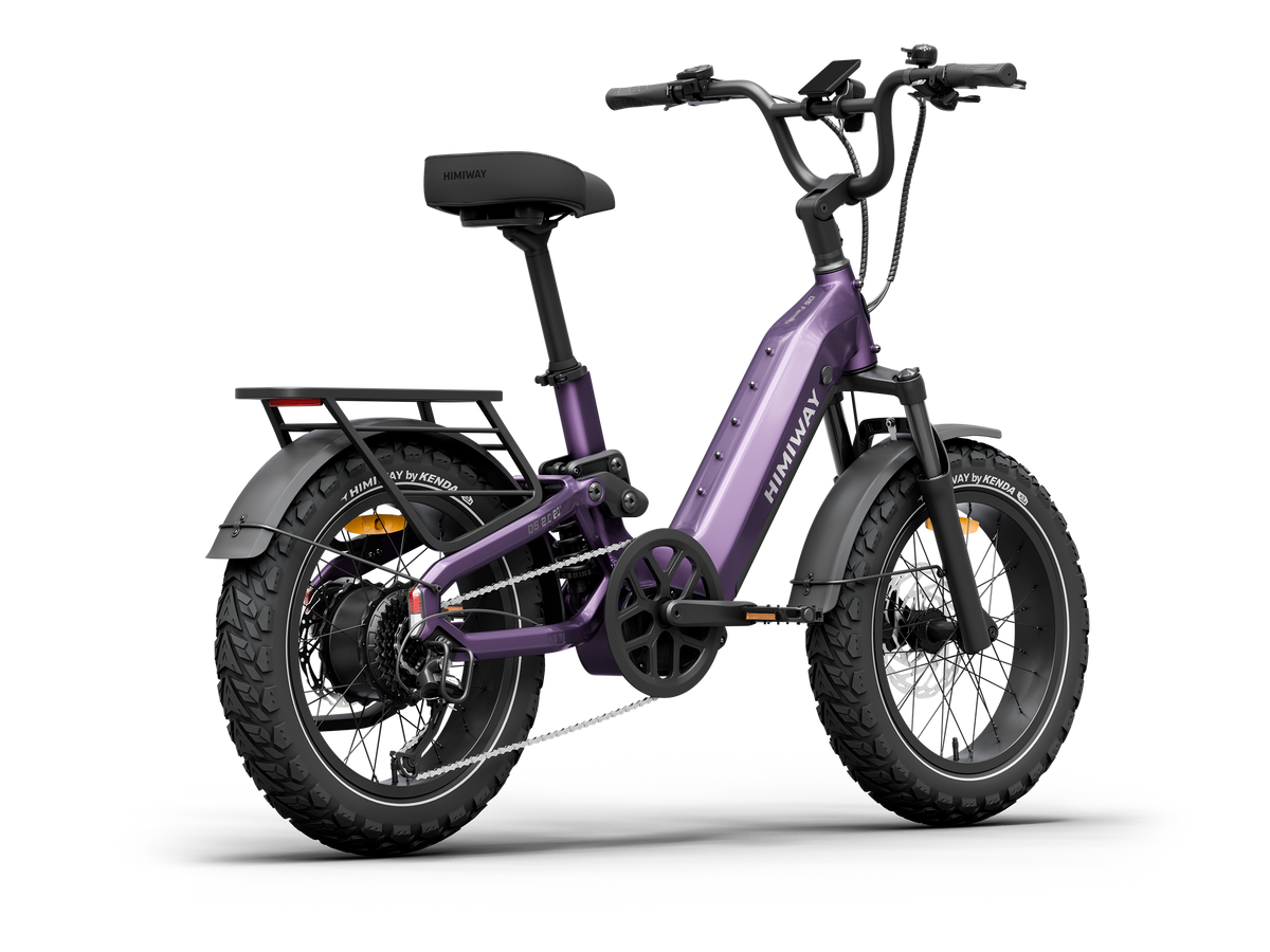 Himiway D5 2.0 20 inch e-bike, rear angle