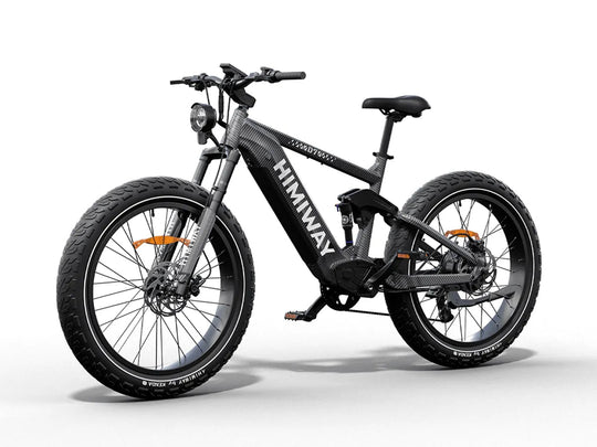 Himiway D7 fat tire e-bike, front angle