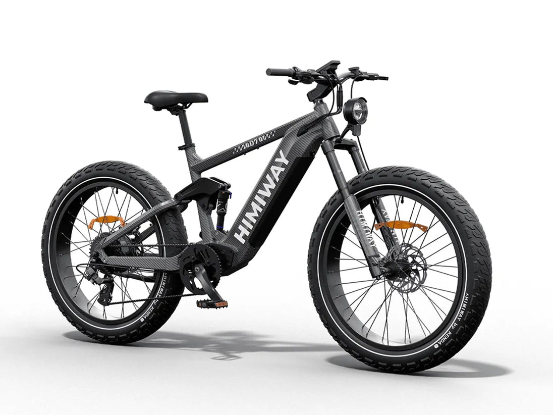 Himiway D7 fat tire e-bike, rear angle