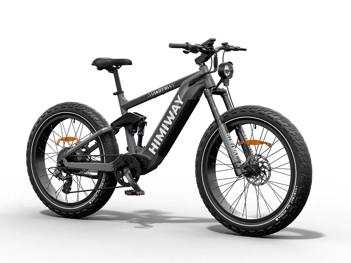 Himiway D7 fat tire e-bike, rear angle
