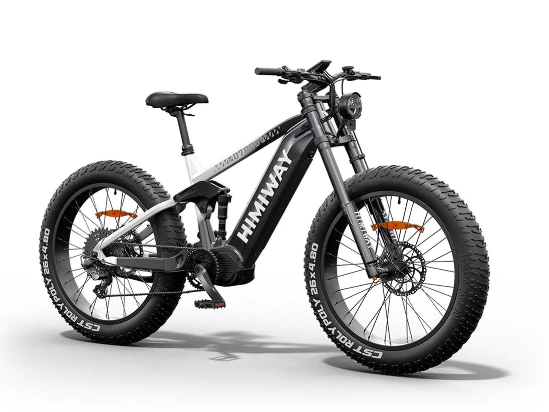 Himiway D7 Pro e-bike, front angle