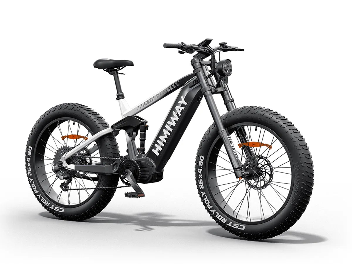 Himiway D7 Pro e-bike, front angle