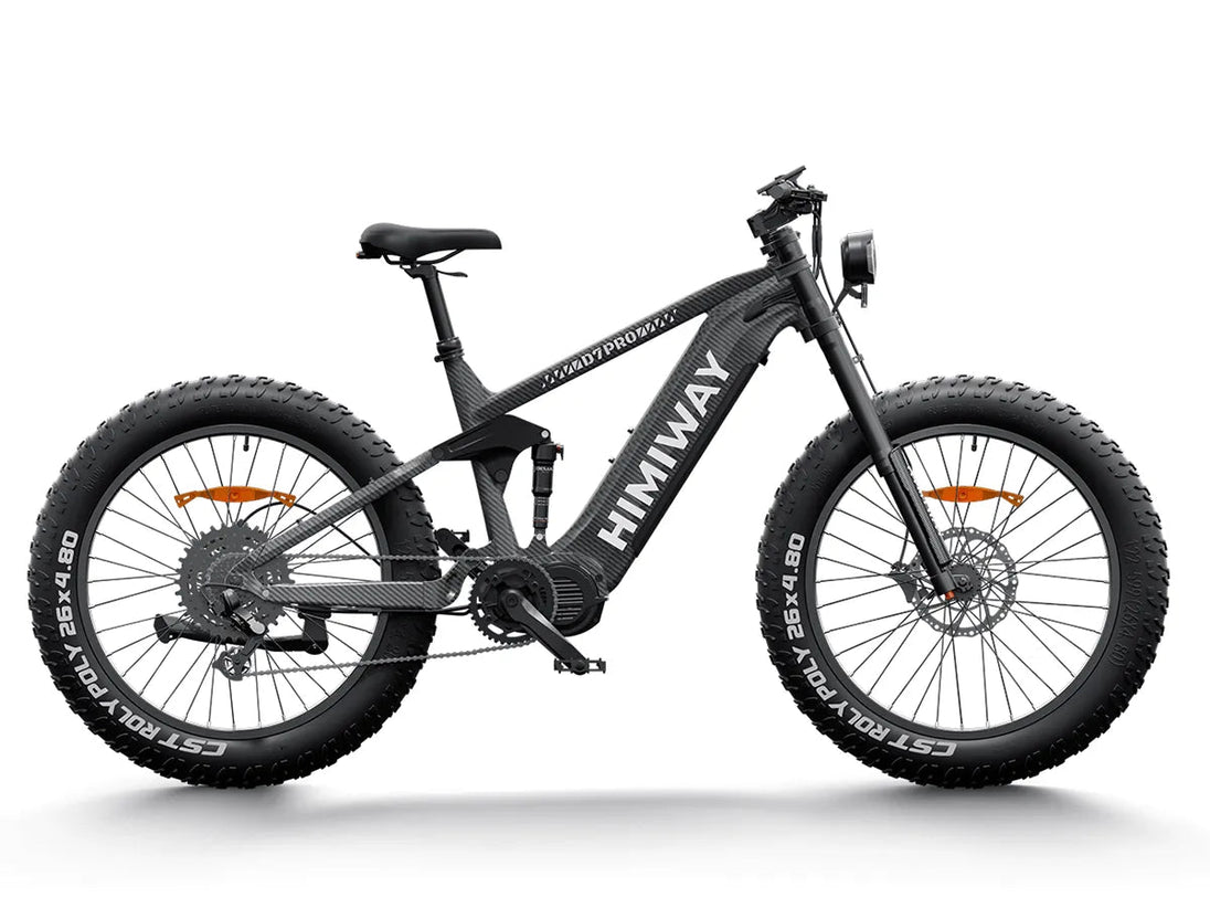 Himiway D7 Pro mid-drive fat tire e-bike in King, side view