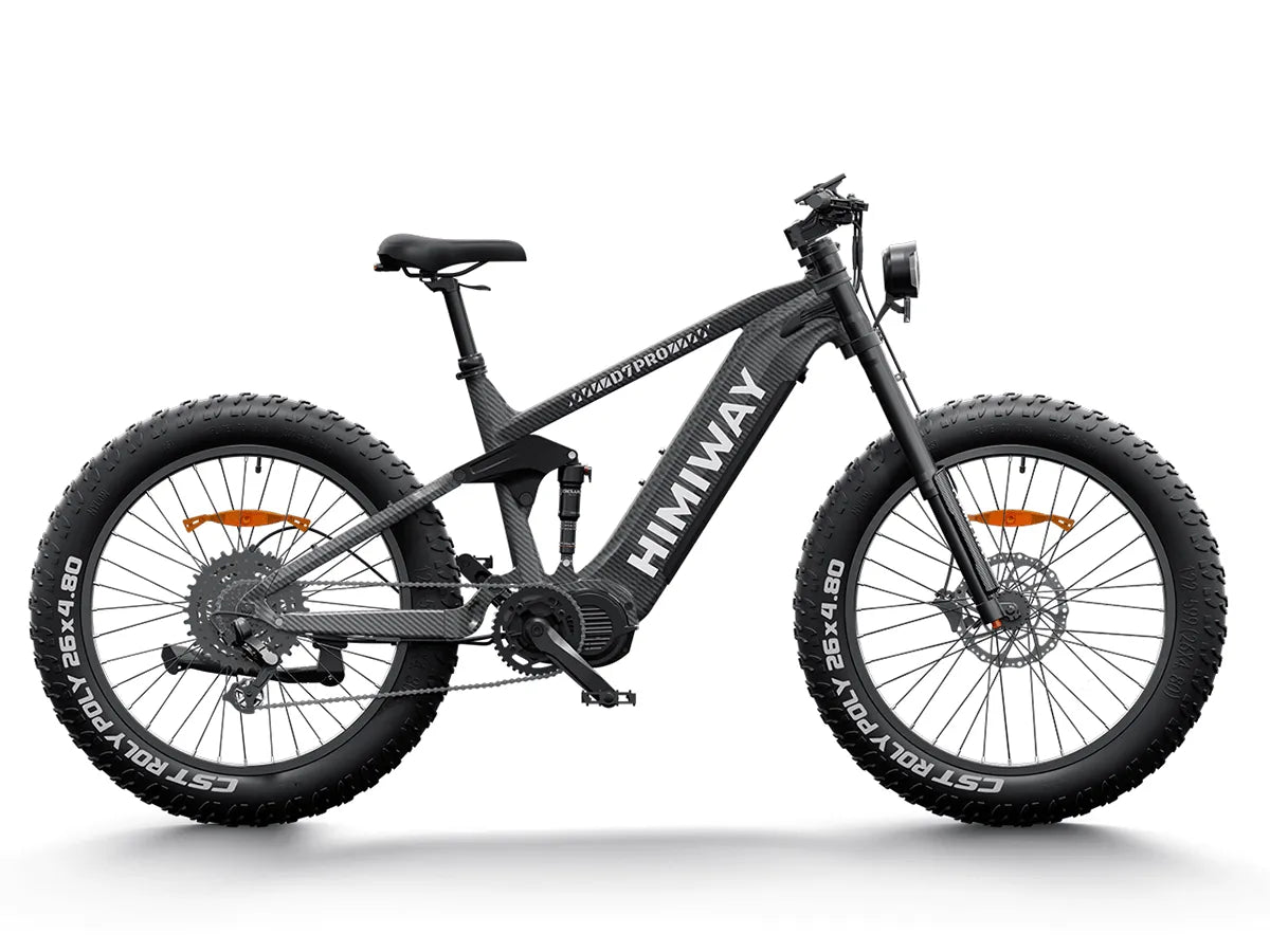 Himiway D7 Pro mid-drive fat tire e-bike in King, side view