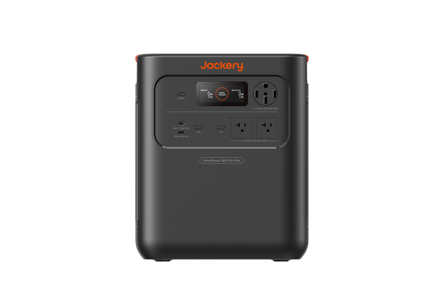 Jackery HomePower 3600 Pro Max portable power station - front view