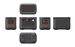 Jackery HomePower 1000 v2 in Black, six-view diagram showing all sides