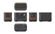 Jackery HomePower 1000 v2 in Black, six-view diagram showing all sides