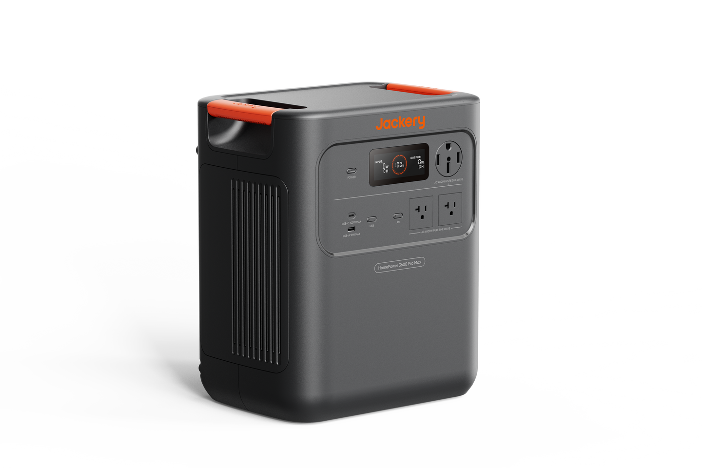 Jackery HomePower 3600 Pro Max portable power station - alternate perspective view