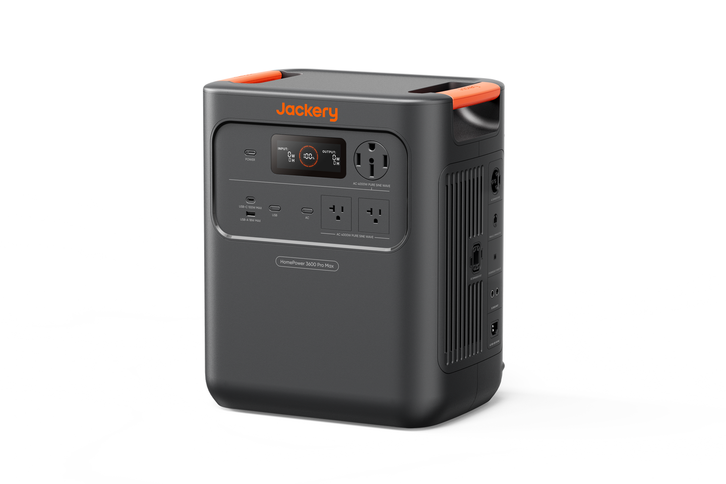 Jackery HomePower 3600 Pro Max portable power station - angled perspective view