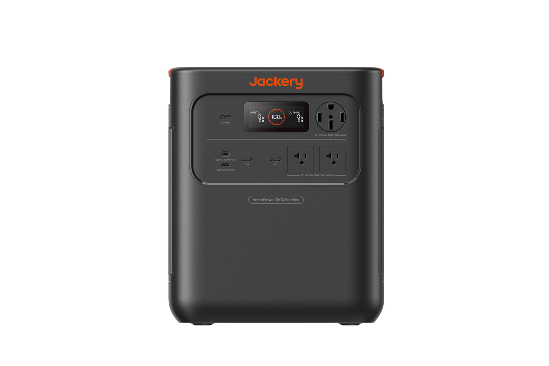 Jackery Solar Generator bundle - HomePower 3600 Pro Max power station, front view