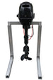EWAVE 10 kW electric outboard motor, rear view of the lower unit and propeller