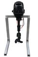 EWAVE 10 kW electric outboard motor, rear view of the lower unit and propeller
