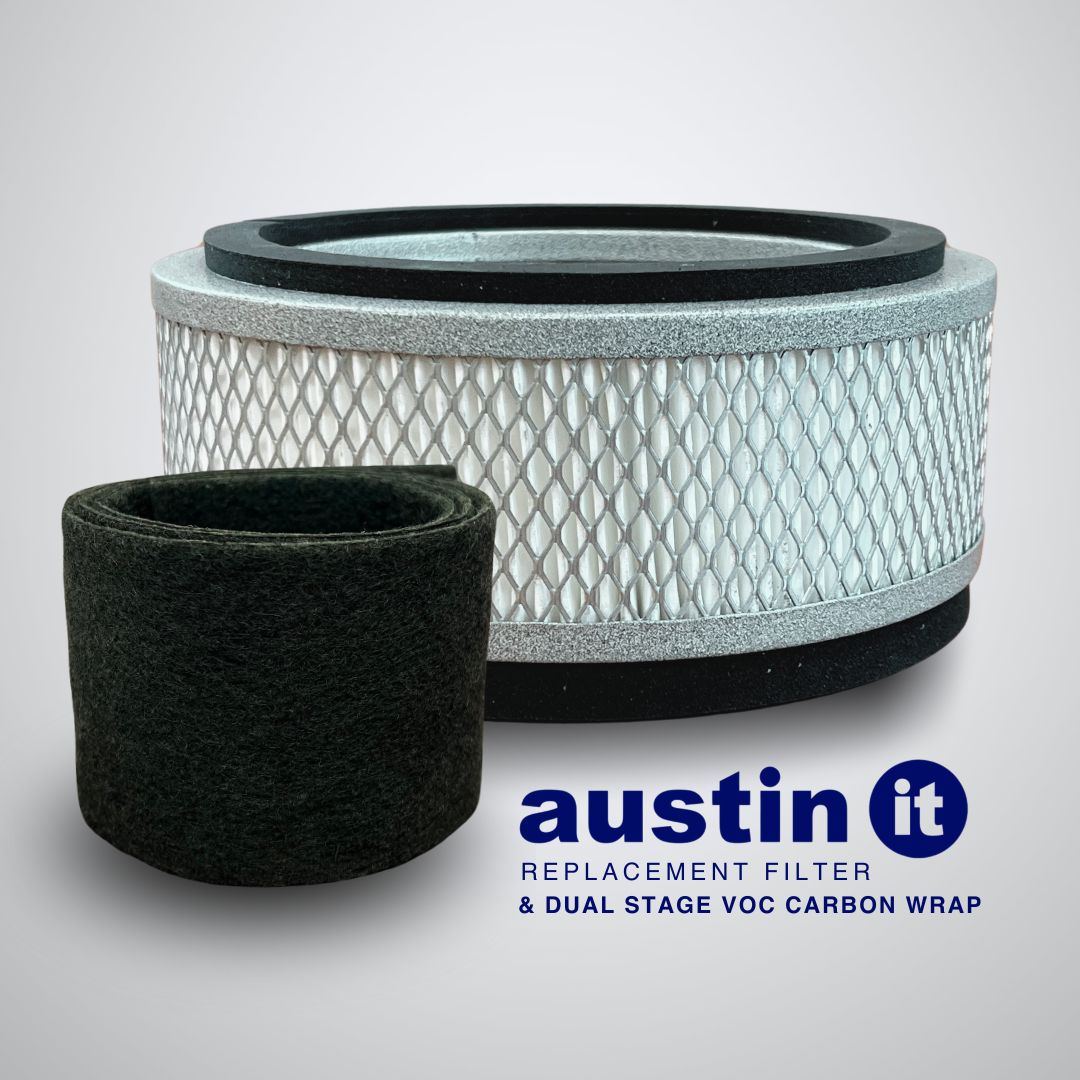 Austin Air it replacement HEPA filter and VOC carbon wrap