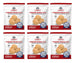 Legacy Food Storage 48 Whole Powdered Eggs Pouch - 6 pack showing all six pouches together