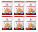 Legacy Food Storage 48 Whole Powdered Eggs Pouch - 6 pack showing all six pouches together