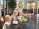 Legacy Food Storage 360 Serving Package lifestyle image of a family eating a prepared meal