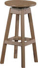 LuxCraft poly swivel bar stool in Chestnut Brown